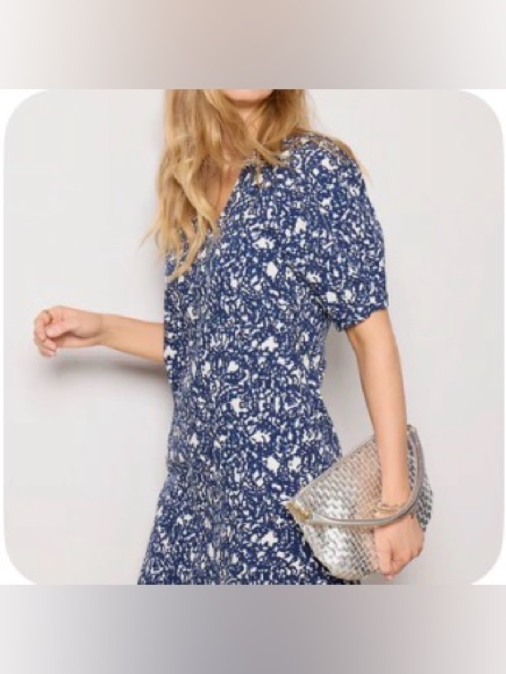 Evereve Navy Short Sleeve Dress